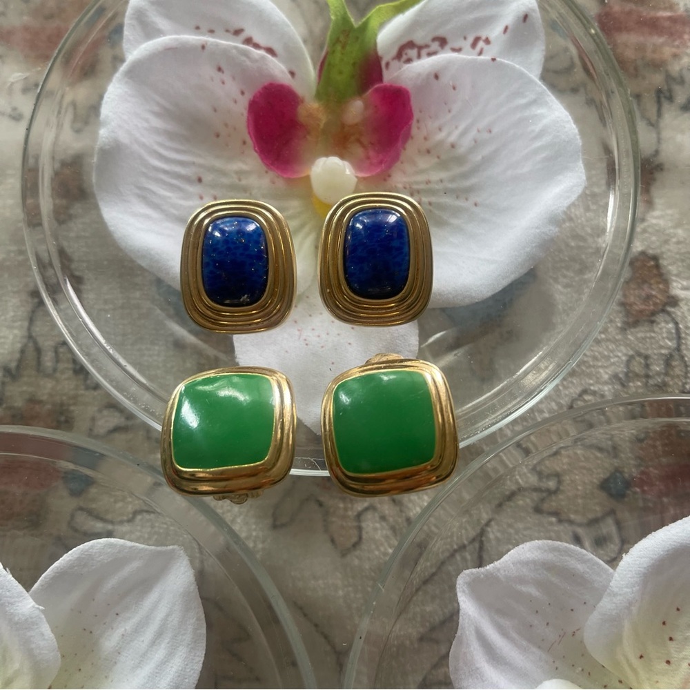 Christian Dior & Nina Ricci Vintage Earrings Bundle - Picture 6 of 8